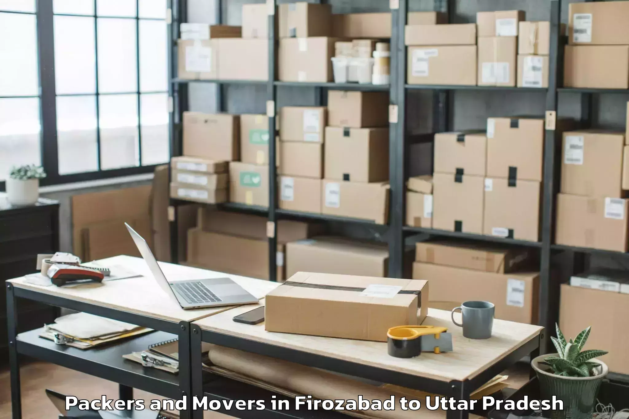 Reliable Firozabad to Chandadih Packers And Movers